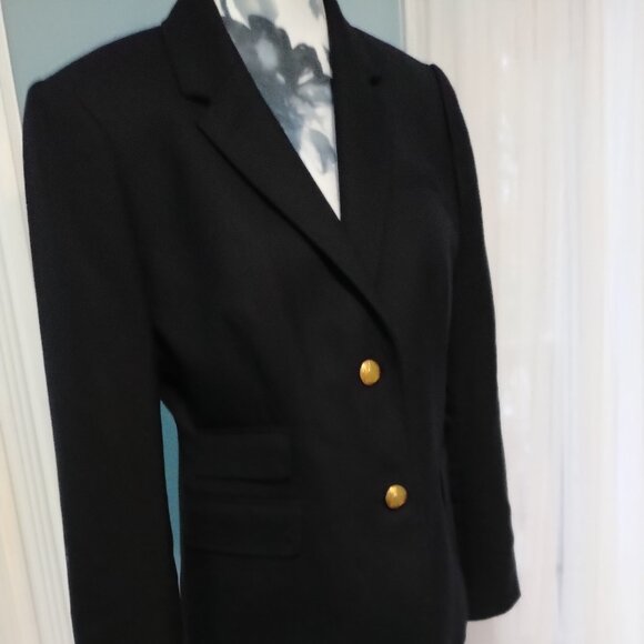 J Crew Black Wool Schoolboy Blazer - Picture 2 of 15